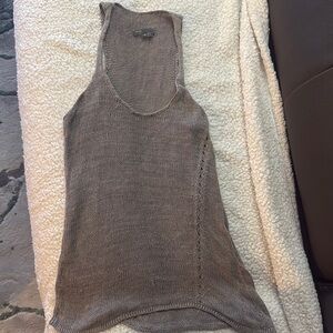 Women's Taupe Knit Tank Top